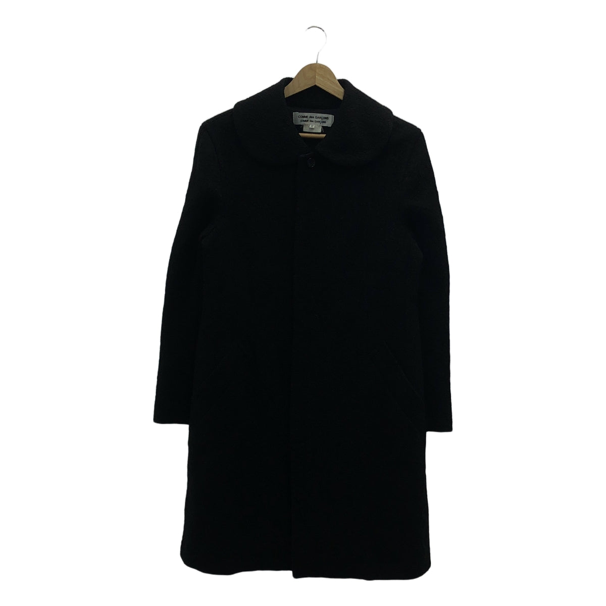 COMME des GARCONS COMME des GARCONS / コムコム | 2008AW / AD2008 | 丸襟 フローラル ジャガード コート 花柄 | SS | ブラック | レディース