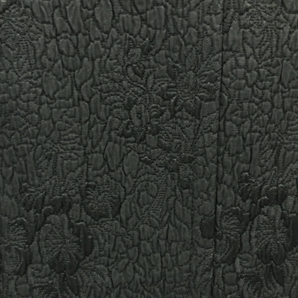 COMME des GARCONS COMME des GARCONS / Comme des | 2008秋冬 / AD2008 |花卉圖案圓領花卉提花大衣 | SS |黑色|女性的