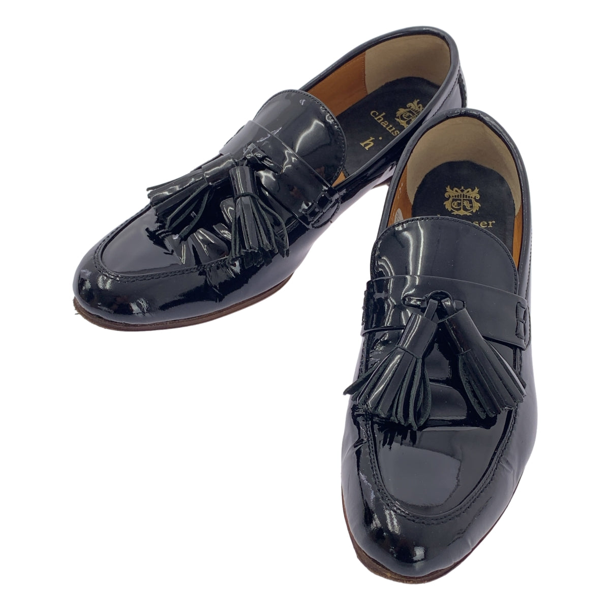 plus by chausser / 프류스 바이쇼세 | 특허 가죽 술 로파 | 35 1/2 | 블랙 |