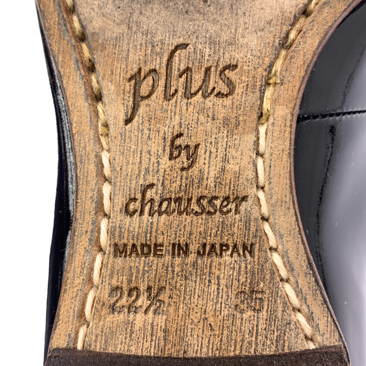 plus by chausser / プリュスバイショセ | パテントレザー タッセル ローファ | 35 1/2 | ブラック | レディース