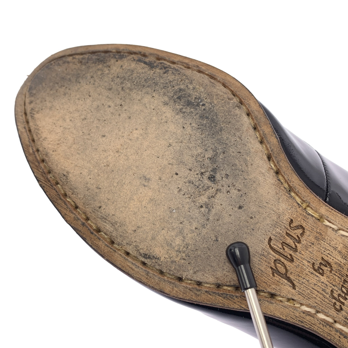 plus by chausser / プリュスバイショセ | パテントレザー タッセル ローファ | 35 1/2 | ブラック | レディース