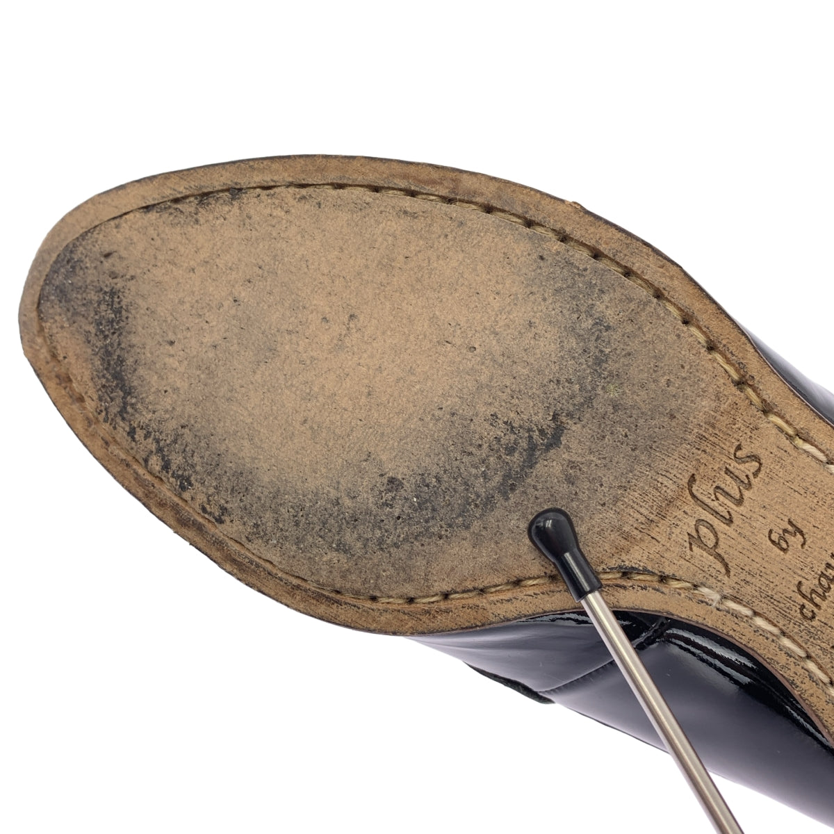 plus by chausser / プリュスバイショセ | パテントレザー タッセル ローファ | 35 1/2 | ブラック | レディース