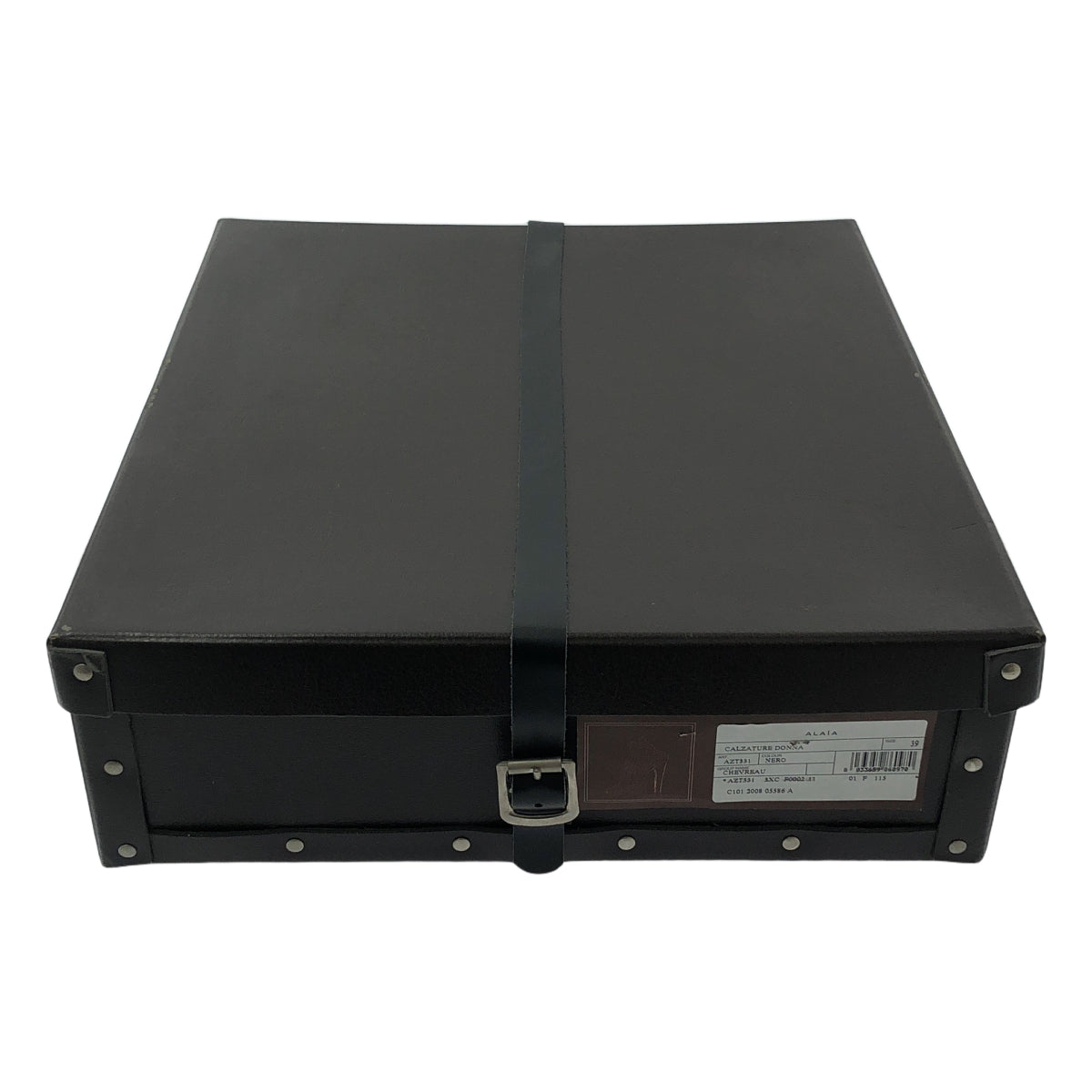 ALAIA / アライア | eyelet  boots / アイレット パンチング レザー ヒール ブーツ | 39 | ブラック/シルバー | レディース