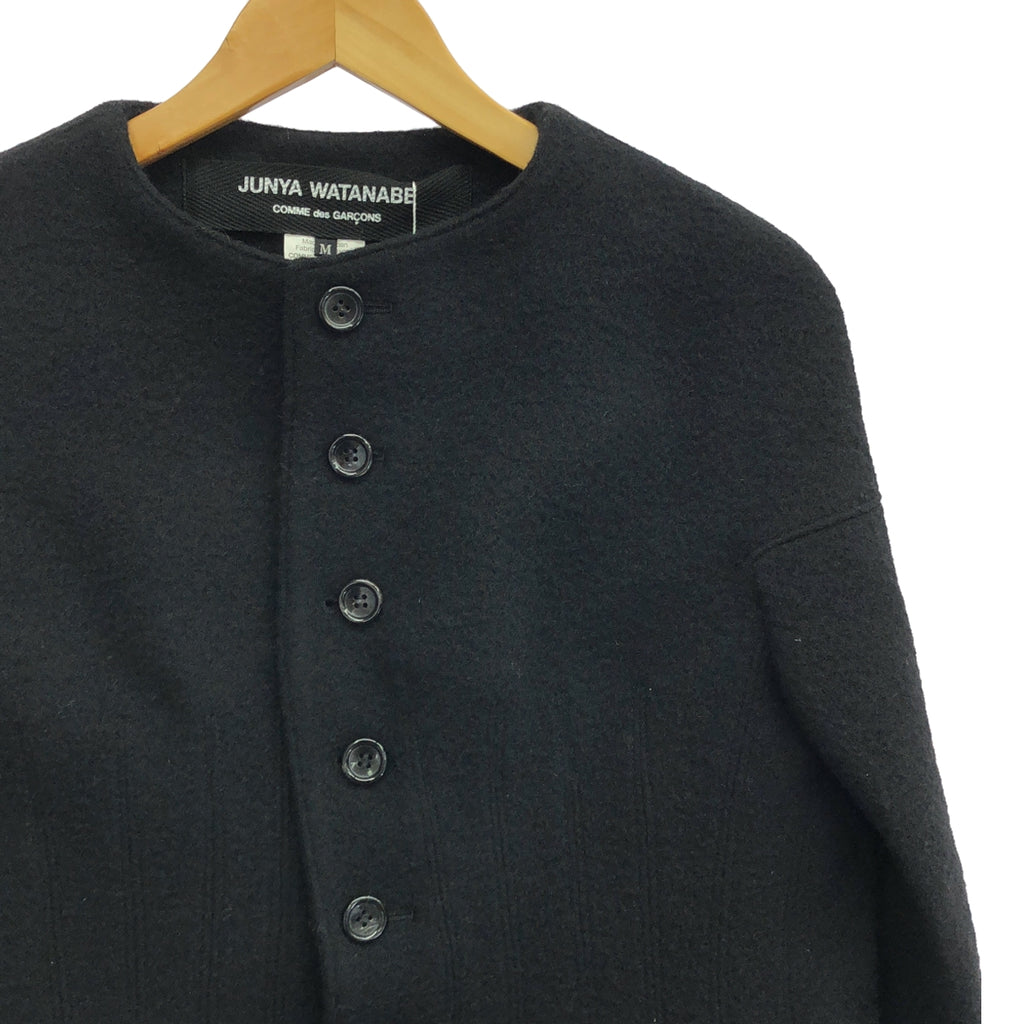 JUNYA WATANABE COMME des GARCONS / 渡邊淳也 | 2017秋冬 | 3D 喇叭無領麥爾登夾克 | M |黑色 |女性的