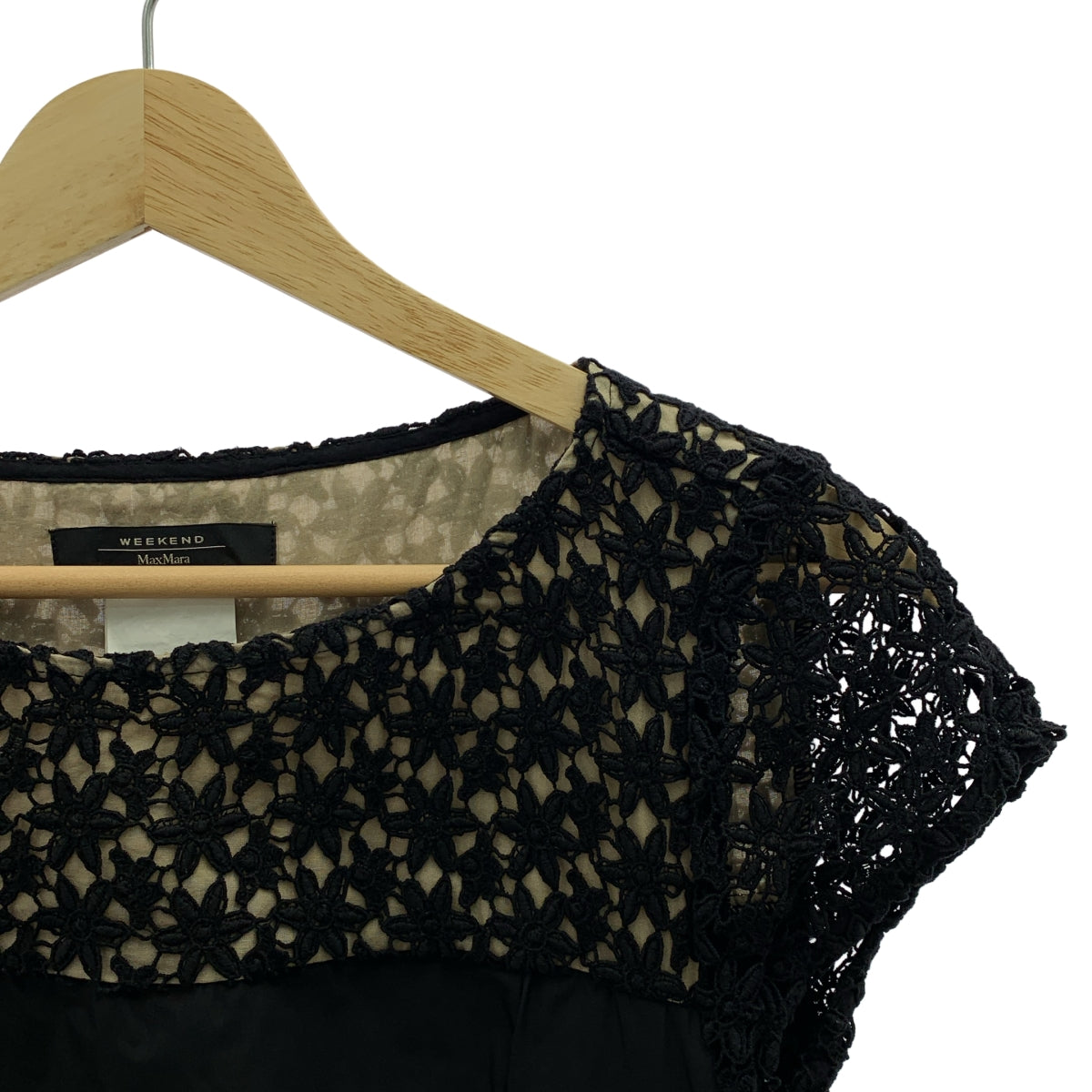 WEEKEND MAX MARA / ウィークエンドマックスマーラ | フラワーレース サイドジップ ドレス ワンピース | 40 | レディース