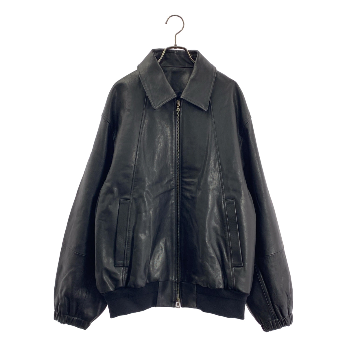 ssstein / 슈타인 | 2024AW | LEATHER ZIP SHORT JACKET 가죽 Zip 짧은 재킷 | M | 남성