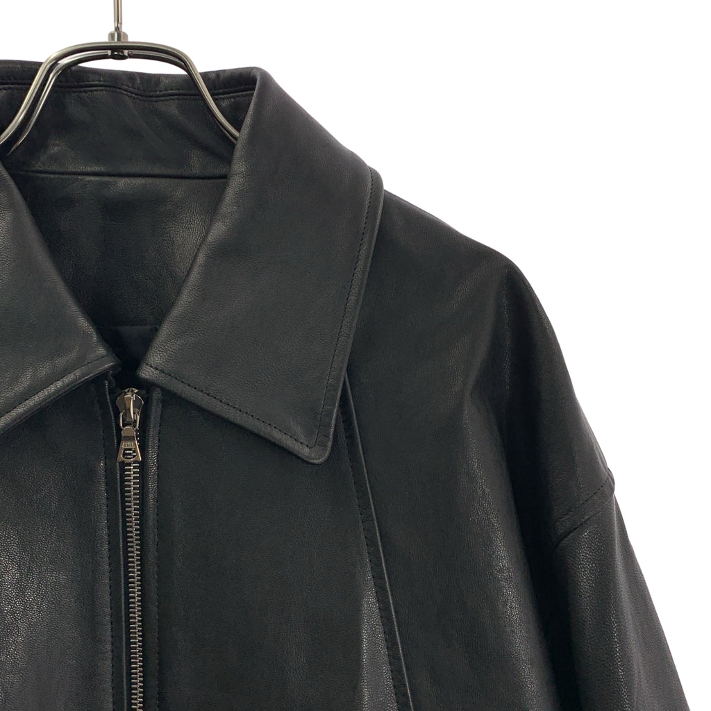 ssstein / 슈타인 | 2024AW | LEATHER ZIP SHORT JACKET 가죽 Zip 짧은 재킷 | M | 남성