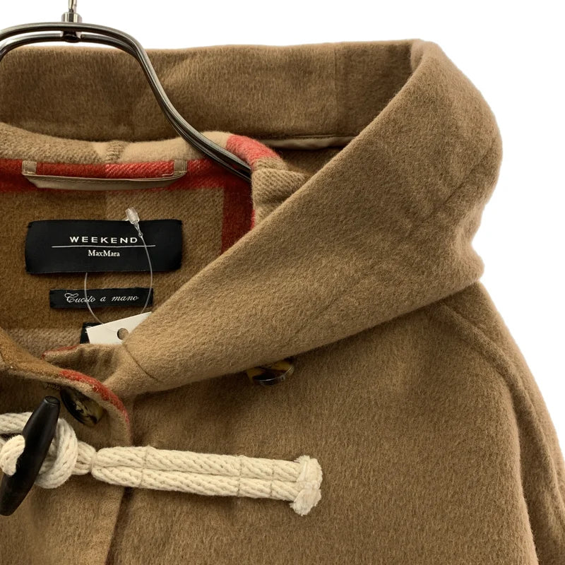 WEEKEND MAX MARA / ウィークエンドマックスマーラ | ダブルフェイス 裏地チェック ウールダッフルコート | 38 | レディース
