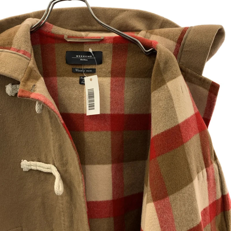 WEEKEND MAX MARA / ウィークエンドマックスマーラ | ダブルフェイス 裏地チェック ウールダッフルコート | 38 | レディース