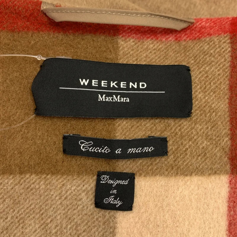 WEEKEND MAX MARA / ウィークエンドマックスマーラ | ダブルフェイス 裏地チェック ウールダッフルコート | 38 | レディース