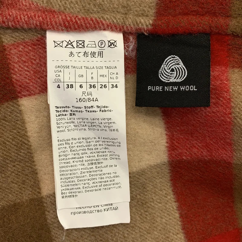 WEEKEND MAX MARA / ウィークエンドマックスマーラ | ダブルフェイス 裏地チェック ウールダッフルコート | 38 | レディース