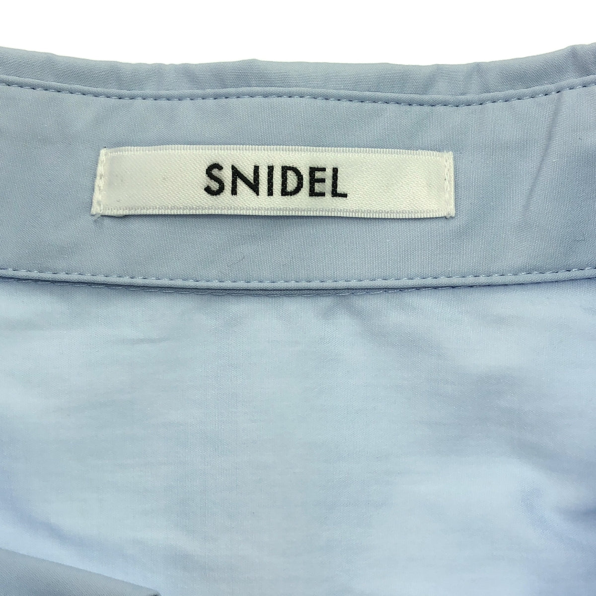 SNIDEL / スナイデル | オーバーサイズ シャツ ワンピース | F | ブルー | レディース