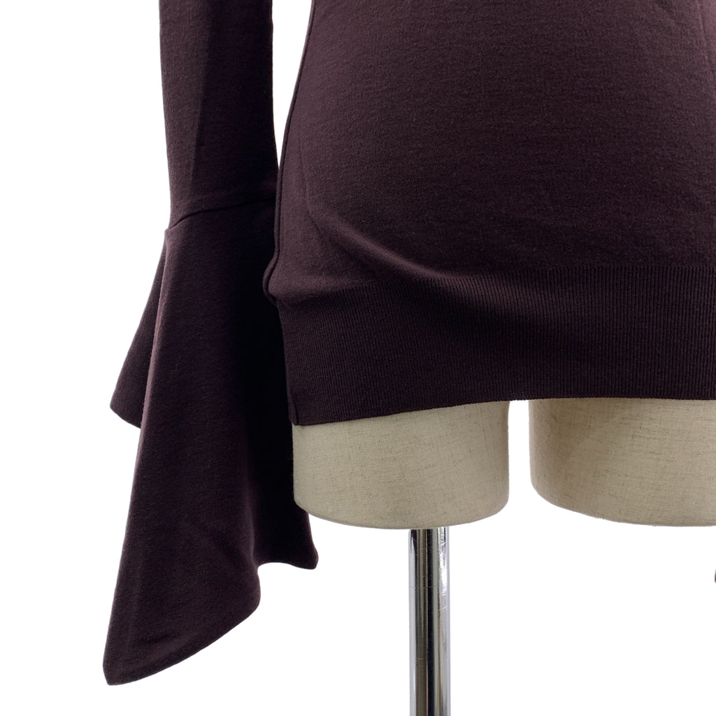 HARUNOBUMURA​​TA | 垂墜袖口光滑針織上衣 / 寬袖長針織毛衣 | 尺寸 36 | 女款