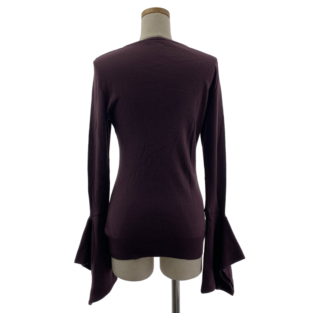 HARUNOBUMURA​​TA | 垂墜袖口光滑針織上衣 / 寬袖長針織毛衣 | 尺寸 36 | 女款