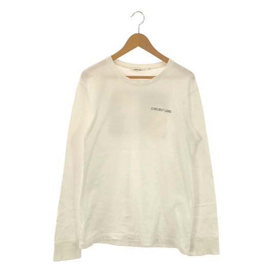 HELMUT LANG / Helmut Lang | Back Print Crew Neck Cut and Sew | L | White | Men's