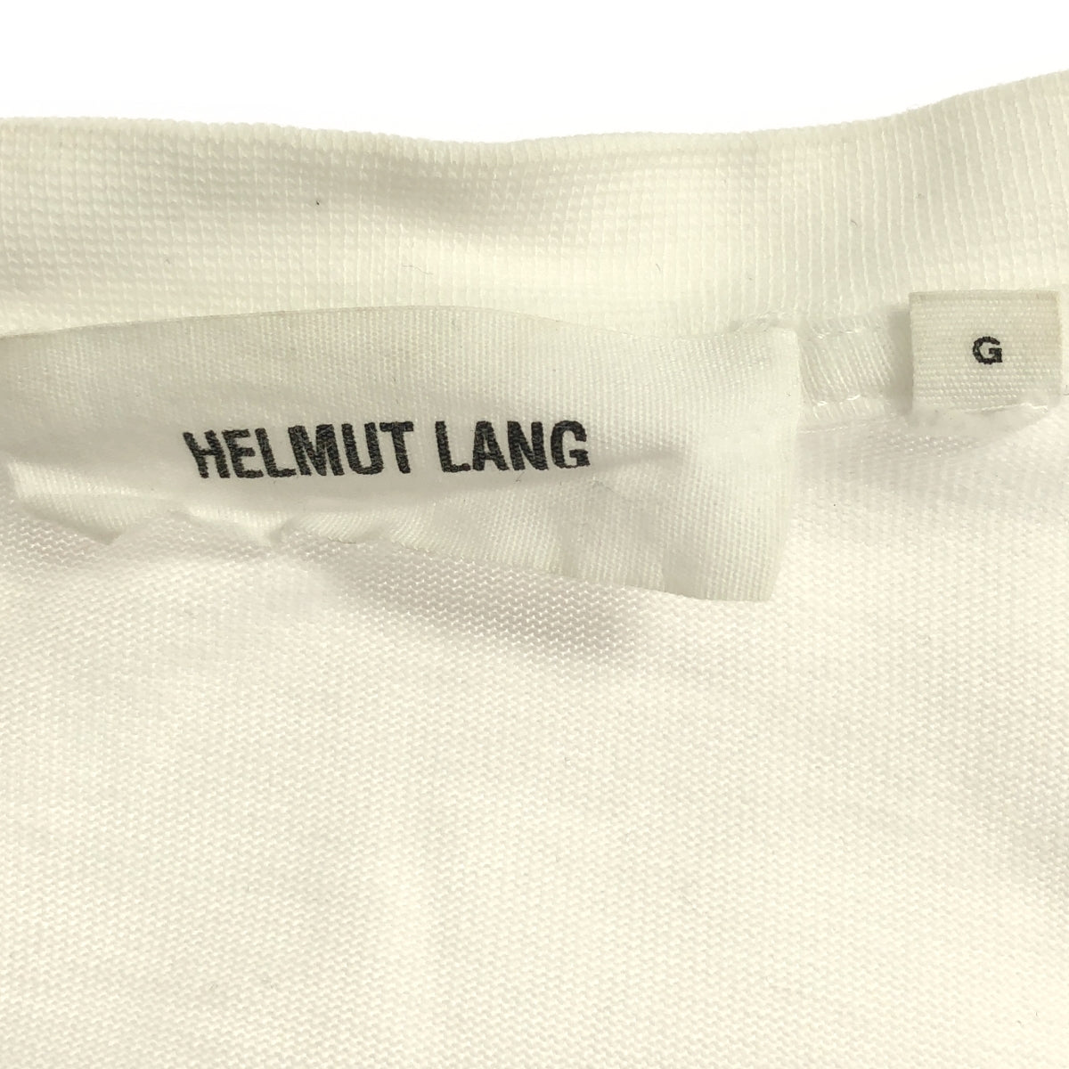 HELMUT LANG / 헬무트랑 | 백 프린트 크루넥 컷소우 | L | 남성