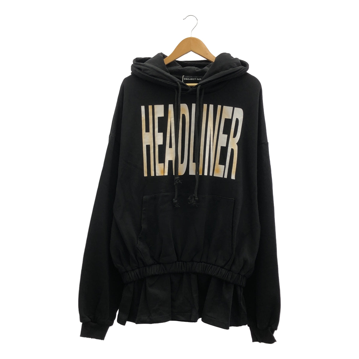 PROJECT G/R / 프로젝트 지아르 | DOUBLE LAYERED HOODIE 데미지 가공 레이어드 파커 | 1 | 맨즈
