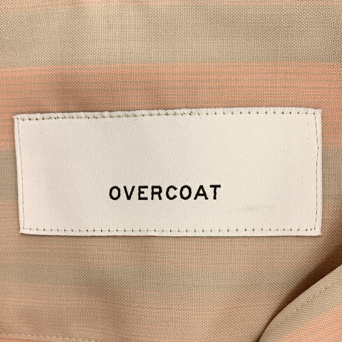 OVERCOAT / オーバーコート | ウール ストライプ オープンカラーシャツ | 00 |