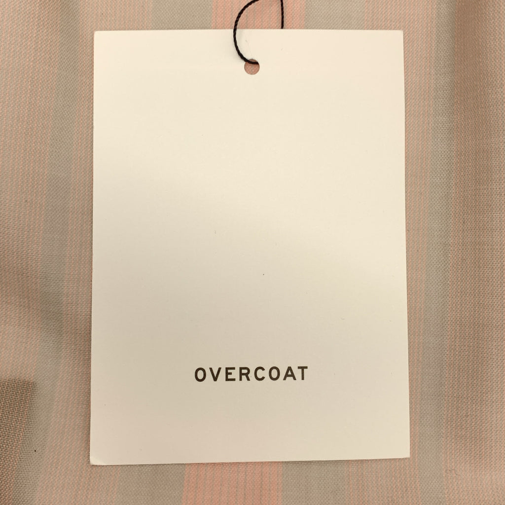 OVERCOAT / オーバーコート | ウール ストライプ オープンカラーシャツ | 00 |