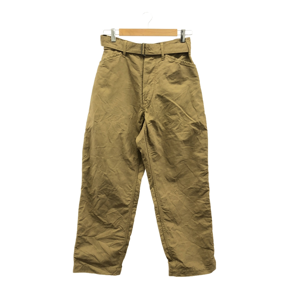 COMOLI | Cotton linen belted pants | 1 | Men's