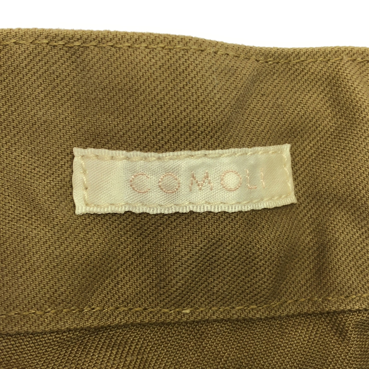 COMOLI | Cotton linen belted pants | 1 | Men's