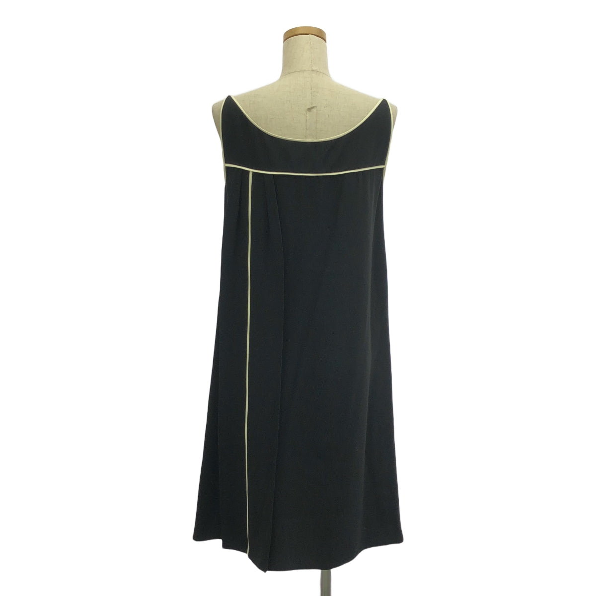 普拉達 |滾邊側拉鍊洋裝 | 38S |黑色 |女性的