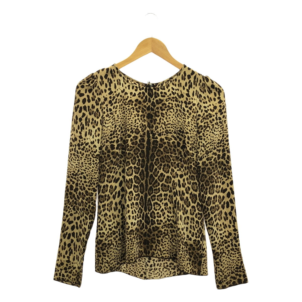 DOLCE＆GABBANA / ドルチェ＆ガッバーナドルガバ | レオパード プルオーバーシャツ ブラウス | 38 | ブラウン | レディース