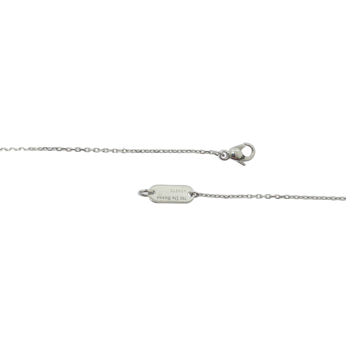 DE BEERS / デビアス | 0.41ct ハートシェイプ ダイヤモンド K18 ホワイトゴールド ネックレス |