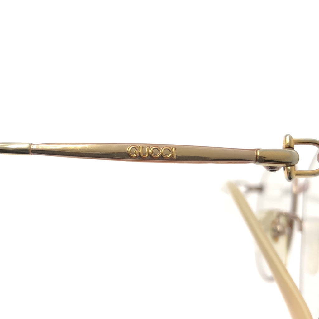 GUCCI / 구찌 | 호스 비트 모티브 웰링턴 메탈 프레임 안경 | 55□17-135 | 기타