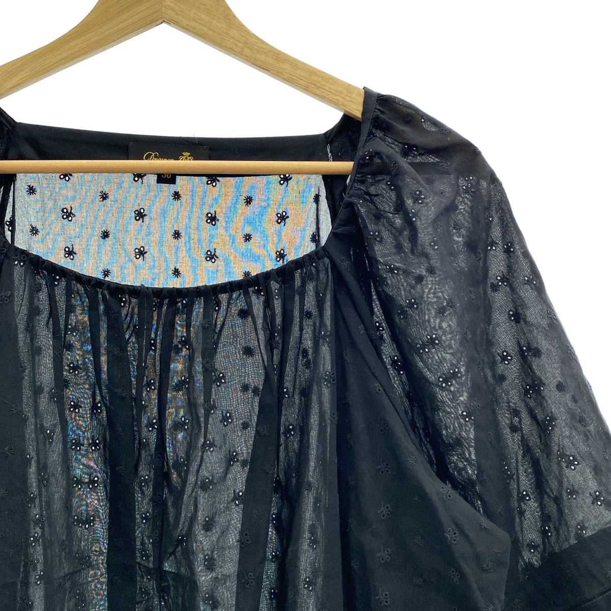 抽屜 | 棉質刺繡方領襯衫 | 36碼 | 女款