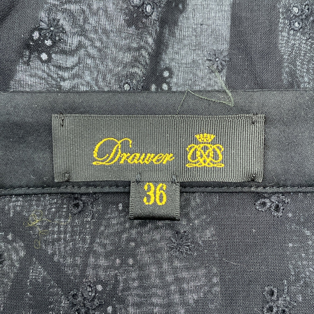 抽屜 | 棉質刺繡方領襯衫 | 36碼 | 女款