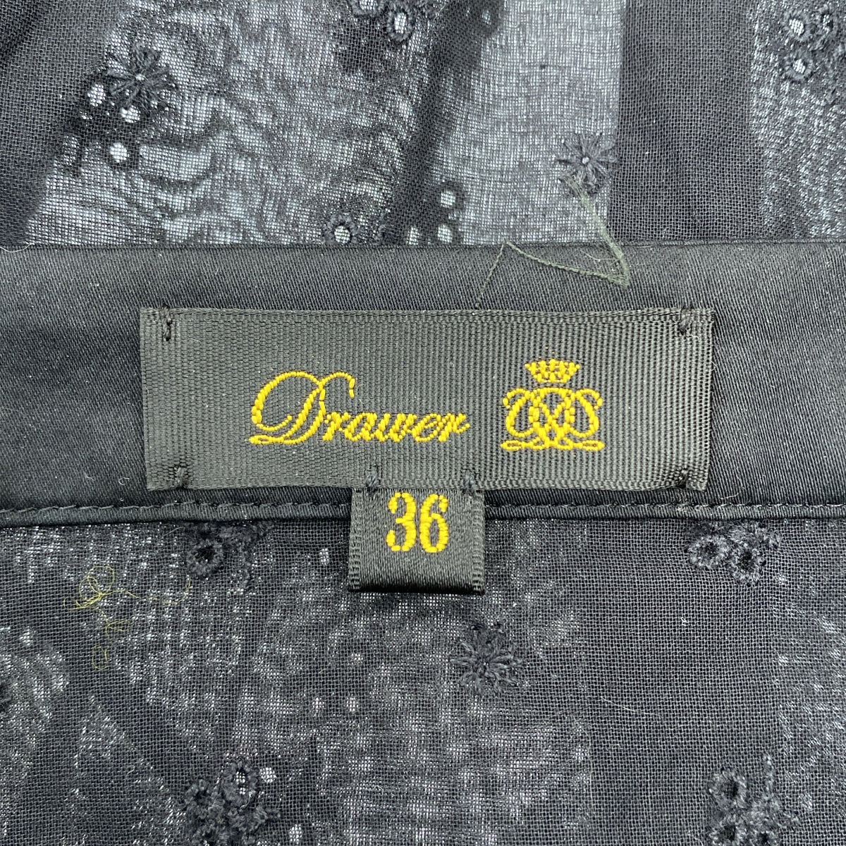 抽屜 | 棉質刺繡方領襯衫 | 36碼 | 女款