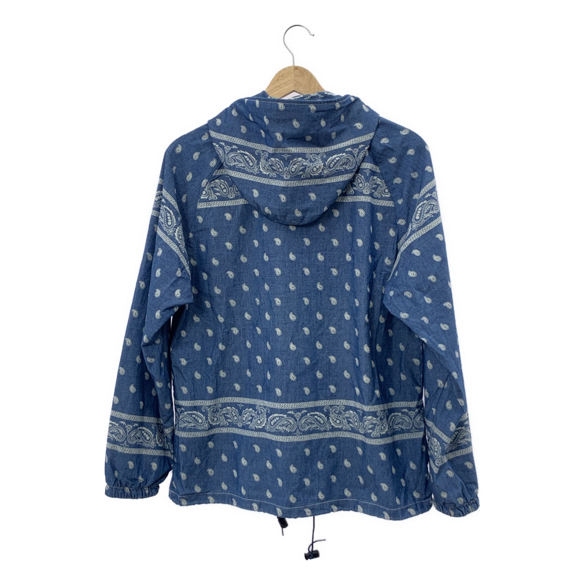 THE NORTH FACE PURPLE LABEL / ザノースフェイスパープルレーベル | NP2602N / COOLMAX Indigo Print Anorak ペイズリー柄 アノラック パーカー | S | ブルー/ホワイト | メンズ