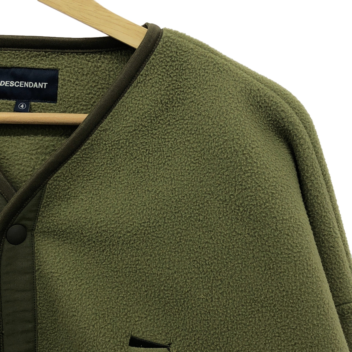 DESCENDANT / ディセンダント | FLEECE CARDIGAN フリース カーディガン | 4 | カーキ | メンズ