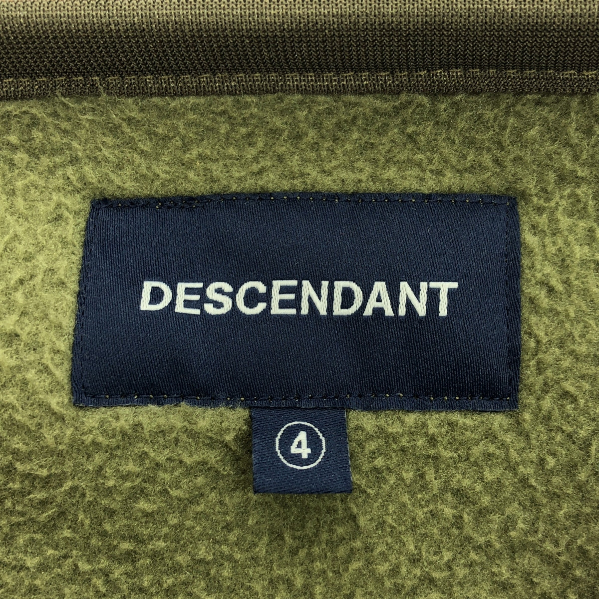 DESCENDANT / 디센던트 | FLEECE CARDIGAN 양털 가디건 | 4 | 카키 | 남성