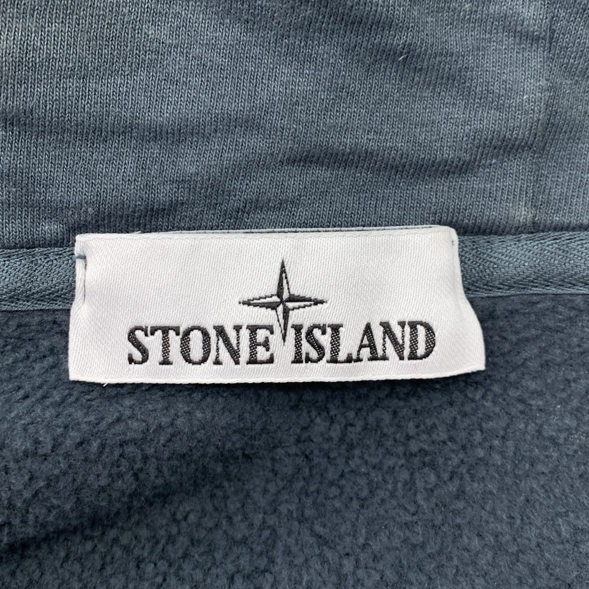 STONE ISLAND / ストーンアイランド | Hand Colouring Garment Dyed Cotton Pile Jacket / ガーメントダイ フーデッド ジャケット | S | ブルーグレー/ブラック | メンズ