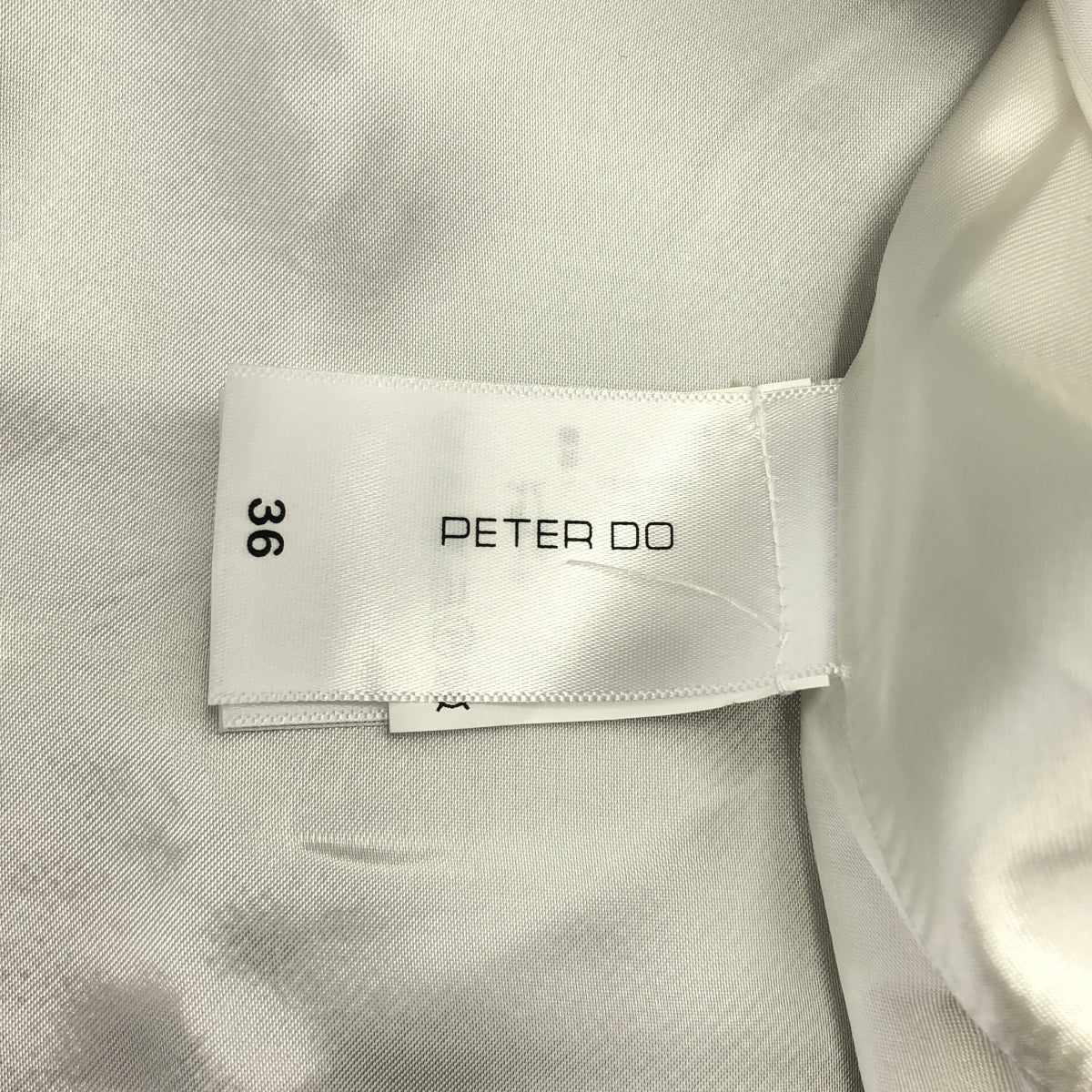 【미품】 Peter Do / 피터 드 | 2020 AW | 코튼 울 V 넥 민소매 원피스 | 36 | 그레이 | 여성