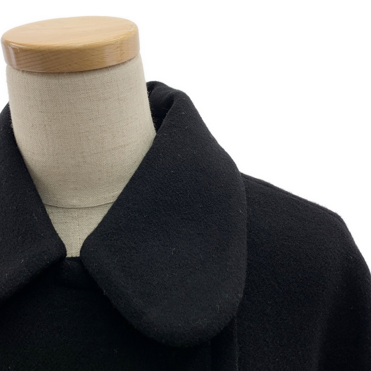 ENFOLD | 2023 秋冬 | 圓下擺大衣 / 羊毛圓下擺短大衣 | 38碼 | 黑色 | 女款