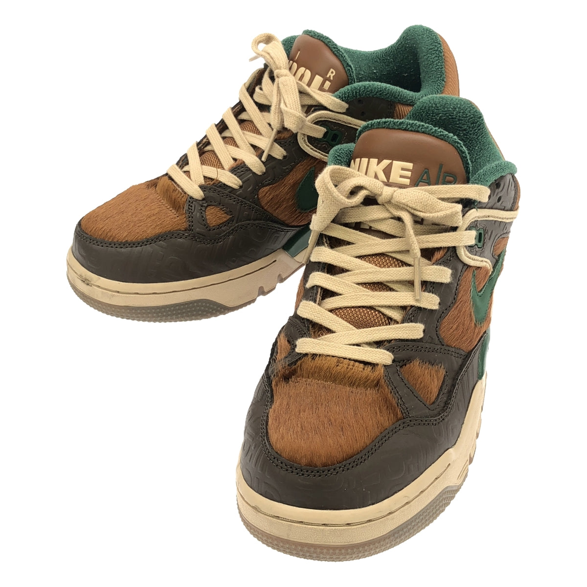 Nike | 2024秋冬 | ×NIGO AIR FORCE 3 LOW SP 巴洛克棕色和山核桃色 Nigo Air Force 3 低筒運動鞋 | 27.5 |棕色 / 米色 / 綠色 |男士