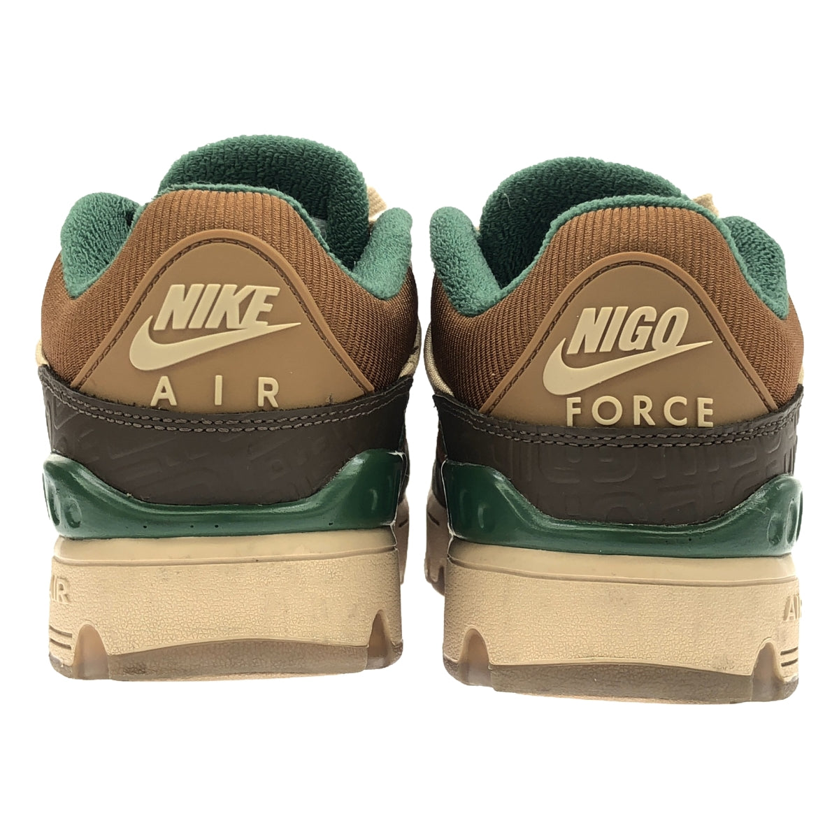 Nike | 2024秋冬 | ×NIGO AIR FORCE 3 LOW SP 巴洛克棕色和山核桃色 Nigo Air Force 3 低筒運動鞋 | 27.5 |棕色 / 米色 / 綠色 |男士