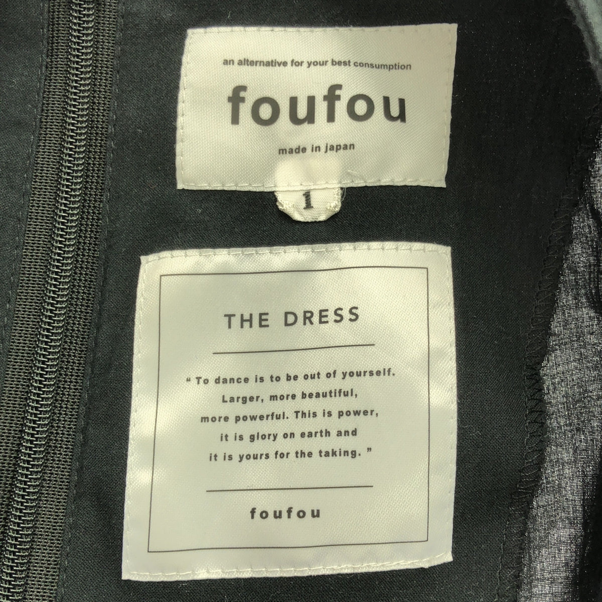 foufou / 후후 | THE DRESS #29 raglan sleeves tiered dress 라글란 슬리브 티아드 원피스 | 1 | 블랙 | 여성
