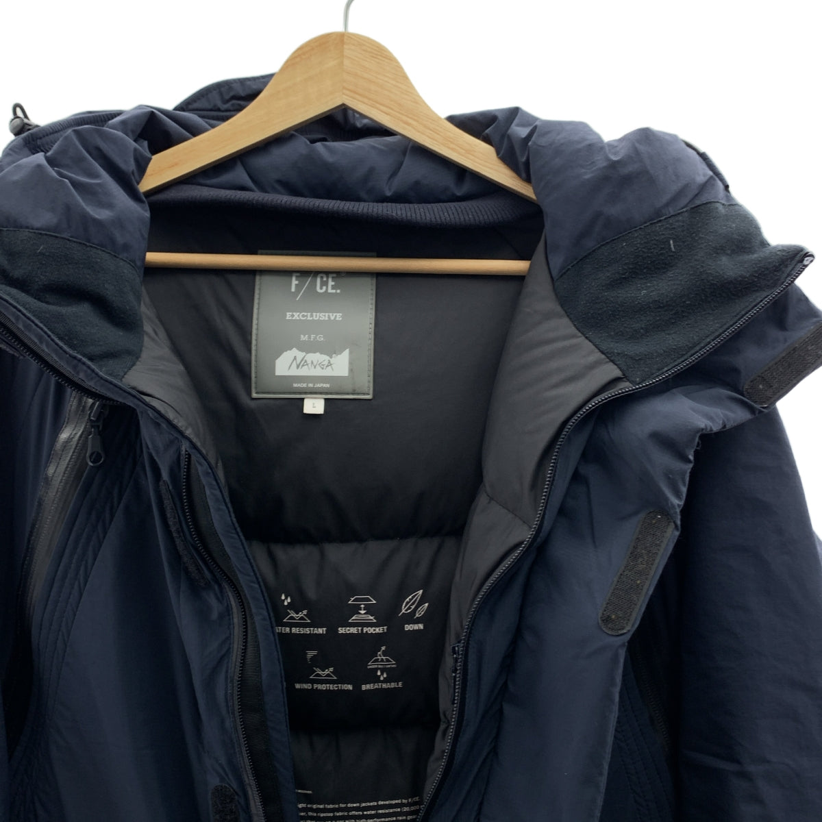 F/CE. / エフシーイー | ×NANGA ナンガ / FT NORDIC DOWN PARKER ノルディック ダウン パーカー | L | ネイビー | メンズ