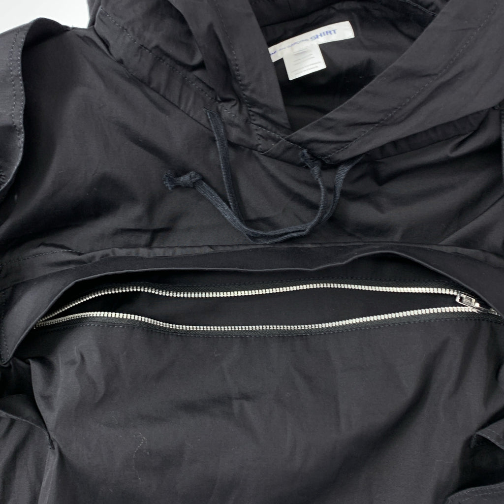 COMME des GARCONS SHIRT / 콤데 갤슨 셔츠 | 2022SS | cotton poplin plain / 포플린 프론트 포켓 아노락 후디 | L | 남성