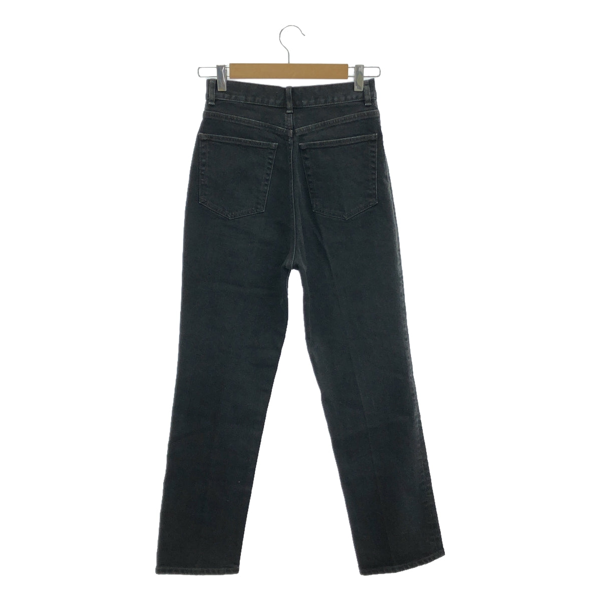 【新品】  MIESROHE / ミースロエ | ストレート デニムパンツ | 1 | ブラック | レディース