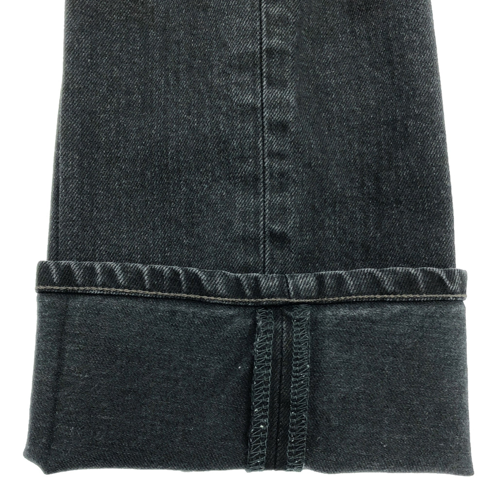 【新品】  MIESROHE / ミースロエ | ストレート デニムパンツ | 1 | ブラック | レディース