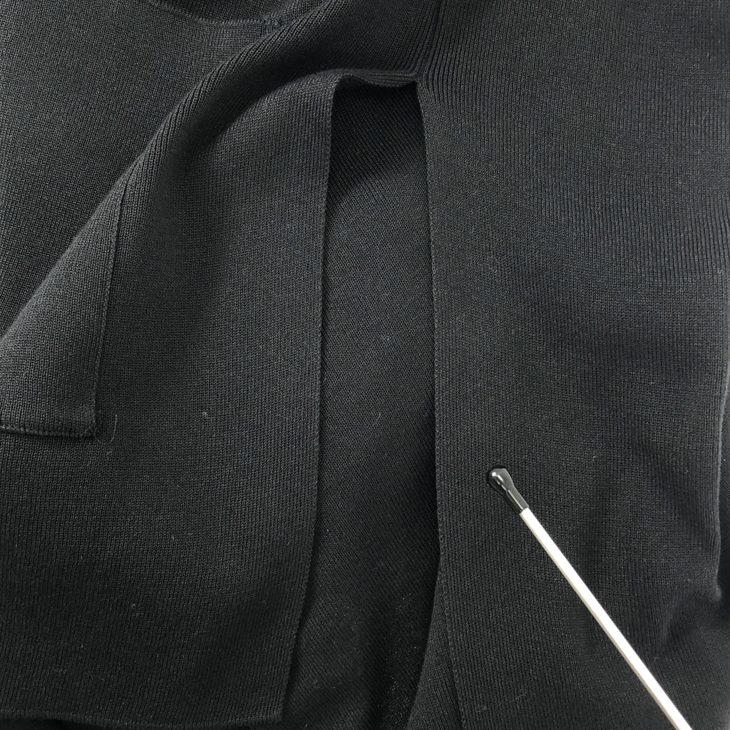 【美品】  BEARDSLEY / ビアズリー | コットン  スリット ロング Vネックニットベスト | F | ブラック | レディース