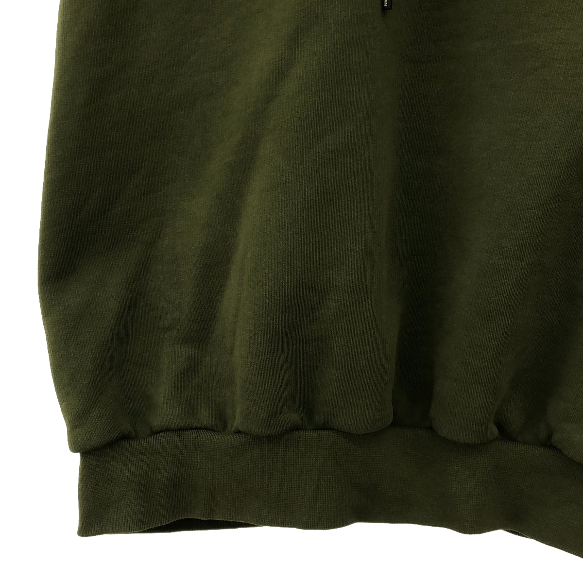 Lu'u Dan | Logo Print Short Sleeve Pullover Hoodie | L | Olive | Men's