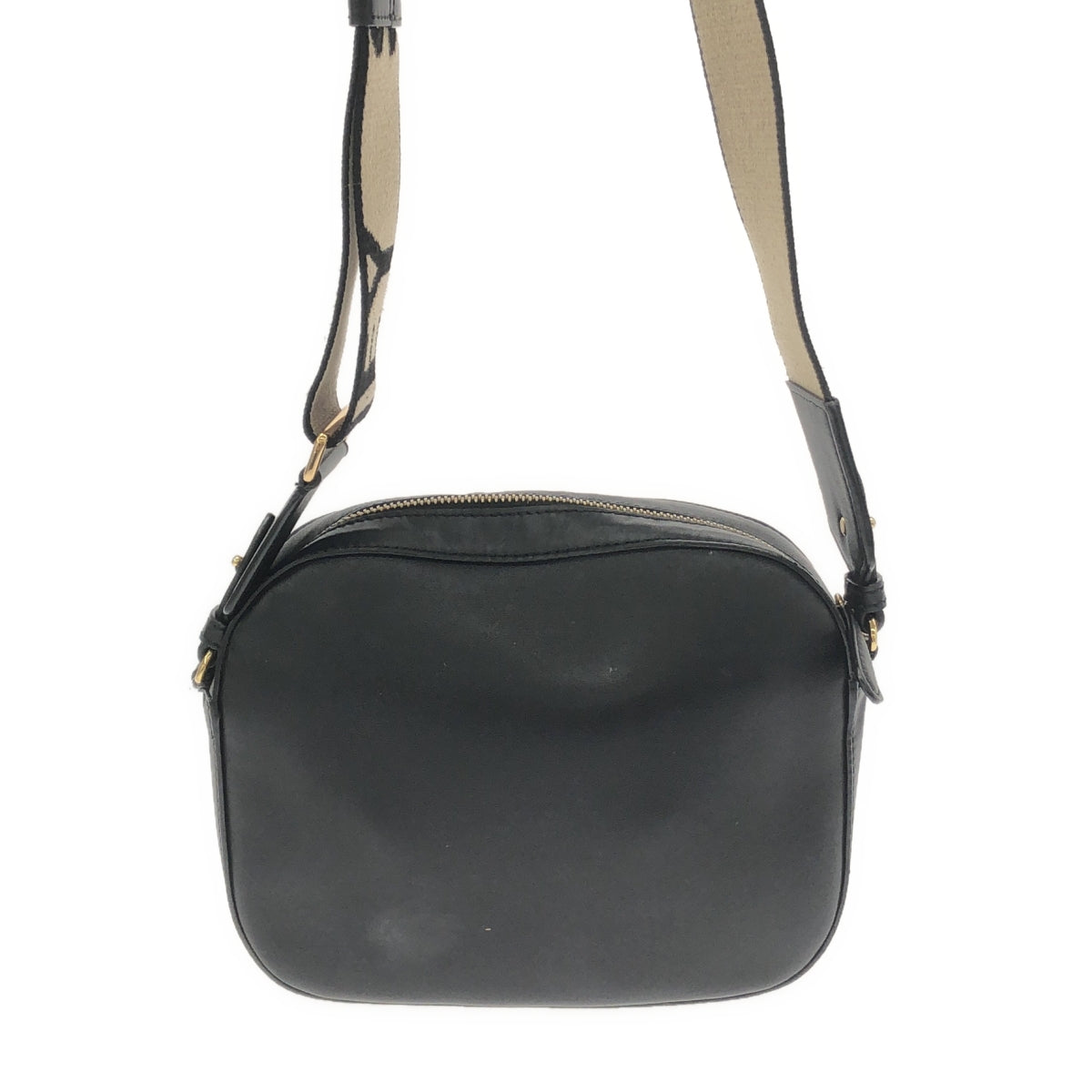 STELLA McCARTNEY / ステラマッカートニー | SMALL CAMERA BAG カメラ パンチングレザー ロゴ ショルダー バッグ | ブラック | レディース