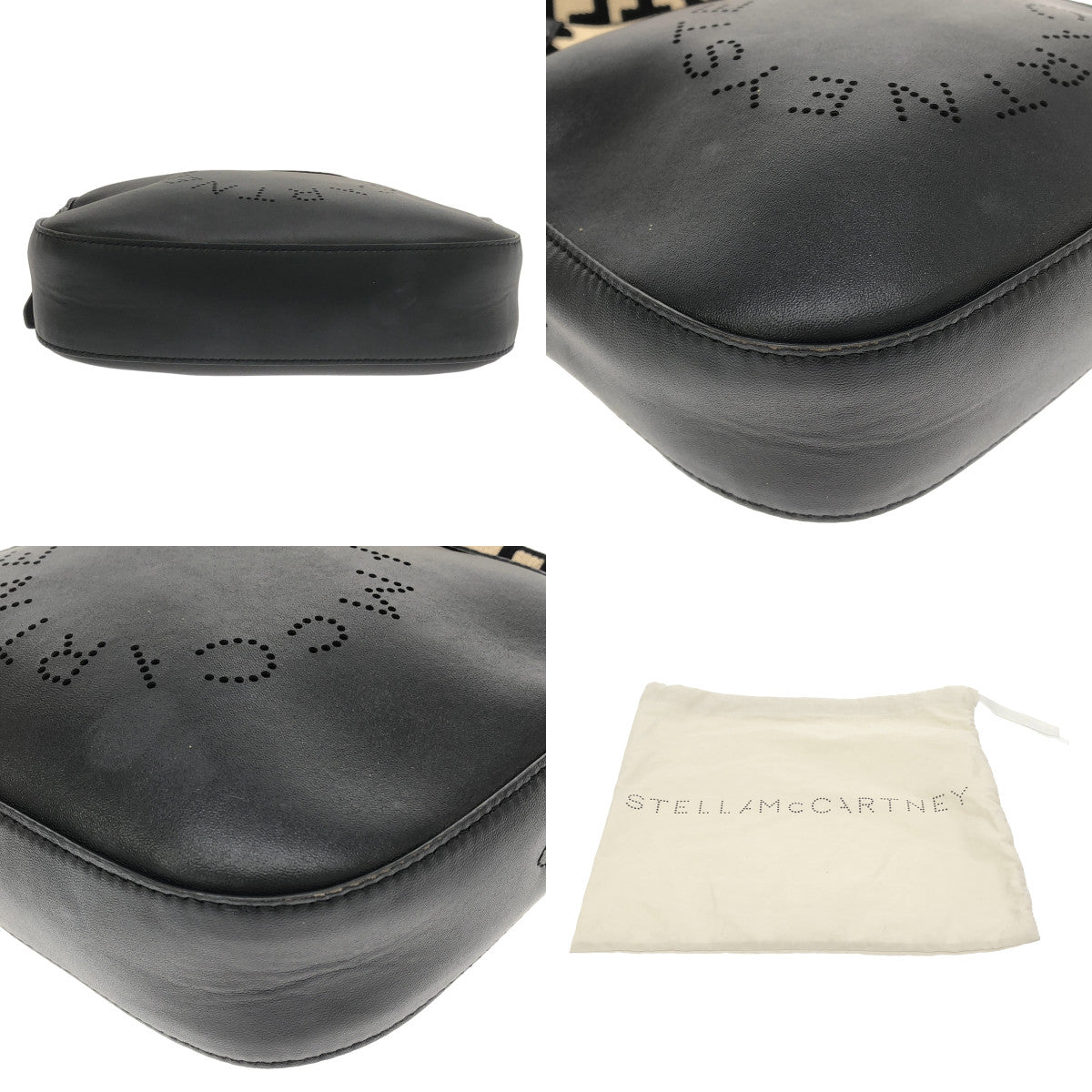 STELLA McCARTNEY / 스텔라 맥카트니 | SMALL CAMERA BAG 카메라 펀칭 가죽 로고 숄더백 | 블랙 |