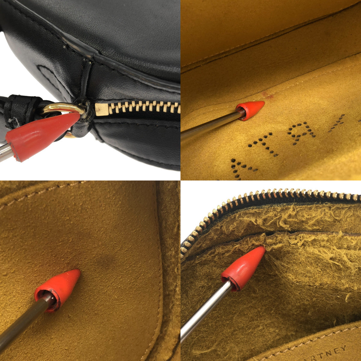 STELLA McCARTNEY / 스텔라 맥카트니 | SMALL CAMERA BAG 카메라 펀칭 가죽 로고 숄더백 | 블랙 |